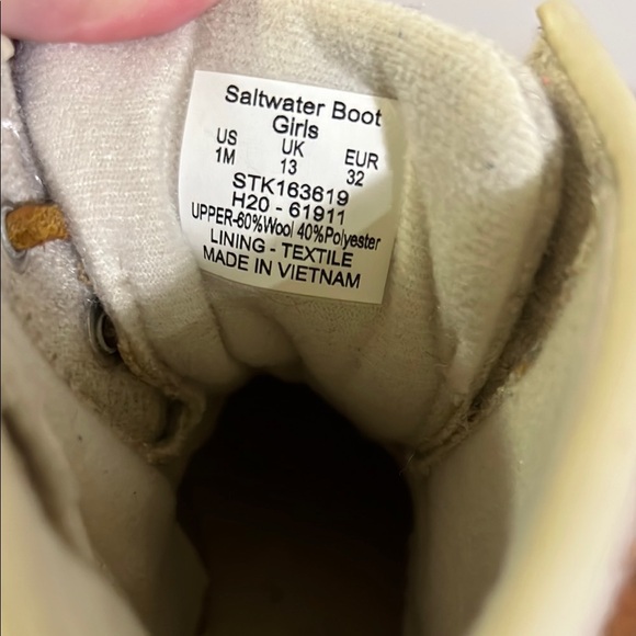 Sperry Top Sider Duck Boots, Youth Size 1 - Picture 4 of 6